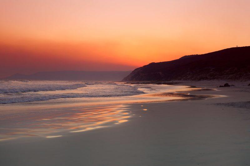 tramonto su twilight beach