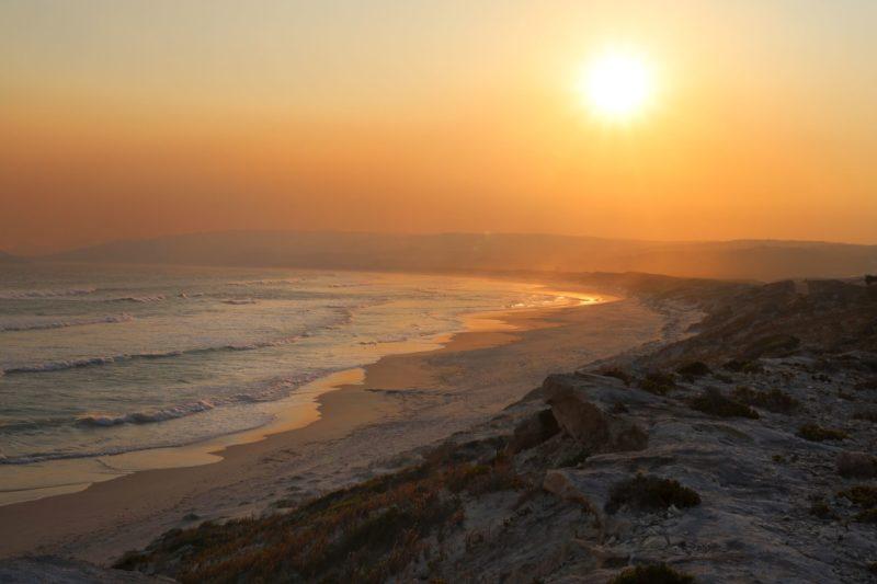 tramonto a twilight beach, sud del western australia