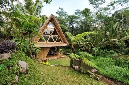 Das Ökoversteck auf Bali ist für Monate im Voraus ausgebucht.