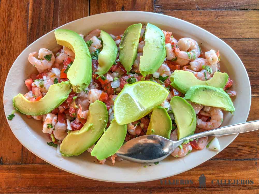 Ceviche en el restaurante Perico Marinero