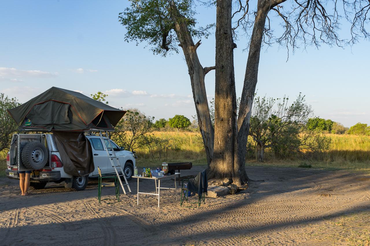 Third Bridge Campsite Moremi Botswana Campingplatz